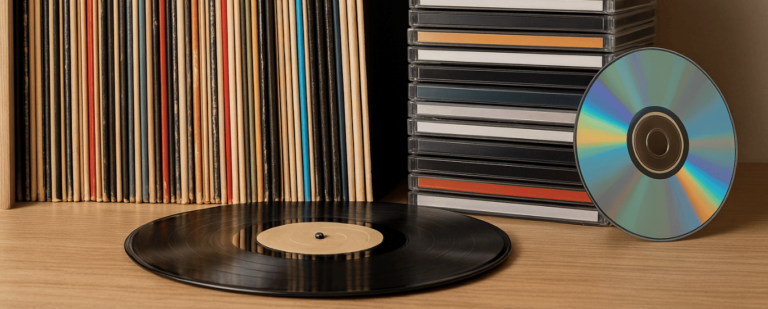 Almacenar vinilos y CDs