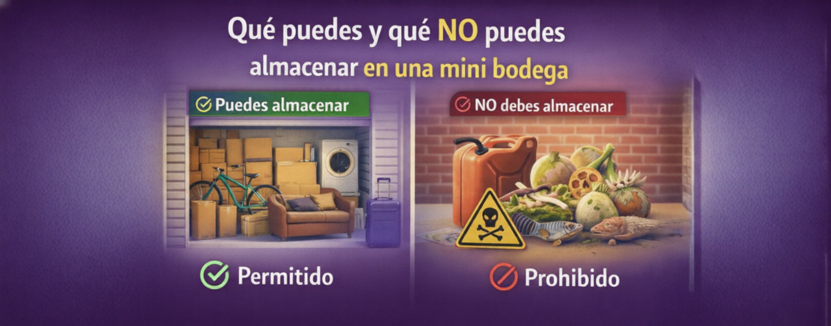 Que puede y que no puedes guardar en una bodega Que puede y que no puedes guardar en una bodega